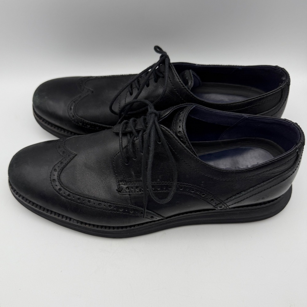 Cole Haan Grand Evolution Wingtip Oxford Men's 9M Leather Dress Shoes Black